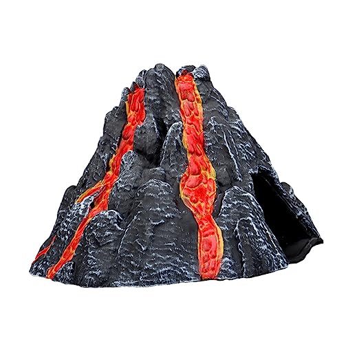 INOOMP 1Stück Simuliertes Vulkanmodell aus Exquisites Vulkanhandwerk für Dinosaurier Dekorationen für Büro und Wohnraumgestaltung Lebendig und Dekorativ von INOOMP