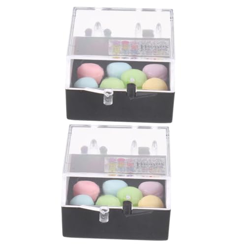 INOOMP 2 Kartons Mini simulierte Makkaron BJD kleine Stoffpuppe Puppenhaus Miniatur Lebensmittel spielzeuge Dekoration Dessertringe simulierter Mini-Macaron Mini-Macaron- Plastik INOOMP 2 Kartons Mini simulierte Makkaron BJD kleine Stoffpuppe Puppenhaus Miniatur Lebensmittel spielzeuge Dekoration Dessertringe simulierter Mini-Macaron Mini-Macaron- Plastik von INOOMP