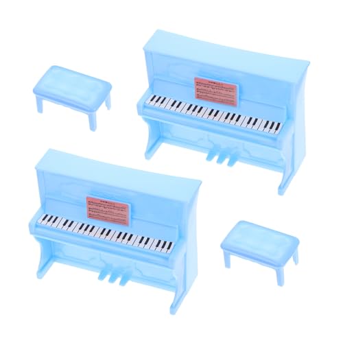 INOOMP 2 Sätze Klavierstuhlspielzeug Dekoration Simulation Mini-Klavier Miniaturklaviermodell mit Stuhl Mini-Hausklavier-Ornament Puppenhaus-Miniklavier Mini-Stühle Abs Zufällige Farbe INOOMP 2 Sätze Klavierstuhlspielzeug Dekoration Simulation Mini-Klavier Miniaturklaviermodell mit Stuhl Mini-Hausklavier-Ornament Puppenhaus-Miniklavier Mini-Stühle Abs Zufällige Farbe von INOOMP