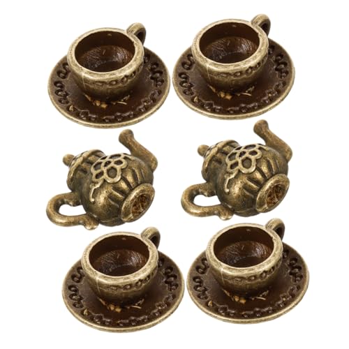 INOOMP 2 Sätze Metall Tee Tassenmodell Teezubehör Mini-Sachen winziges Zeug Mini-Einhornfiguren Miniaturen zum Basteln Mini-Dinge Mini-Marke Mini-Enten Eisen Dark Brown INOOMP 2 Sätze Metall Tee Tassenmodell Teezubehör Mini-Sachen winziges Zeug Mini-Einhornfiguren Miniaturen zum Basteln Mini-Dinge Mini-Marke Mini-Enten Eisen Dark Brown von INOOMP
