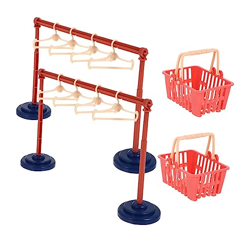 INOOMP 2 Sätze Mini -Hanger -Set Aufhänger Gestell Mädchen Puppenkleidung Puppenhaus Kleiderständer Mini-kleiderbügel Miniaturkleiderbügel Kleidungsständer Plastik INOOMP 2 Sätze Mini -Hanger -Set Aufhänger Gestell Mädchen Puppenkleidung Puppenhaus Kleiderständer Mini-kleiderbügel Miniaturkleiderbügel Kleidungsständer Plastik von INOOMP