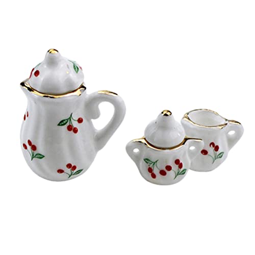 INOOMP 2 Sätze Mini -Kirschkeramik -Topf Feenhausverzierung DIY zubehör Mini-Teetassen Mini-Wasserkocher kleines Hausmodell Mini- Möbelmodell Mini-Tassen INOOMP 2 Sätze Mini -Kirschkeramik -Topf Feenhausverzierung DIY zubehör Mini-Teetassen Mini-Wasserkocher kleines Hausmodell Mini- Möbelmodell Mini-Tassen von INOOMP