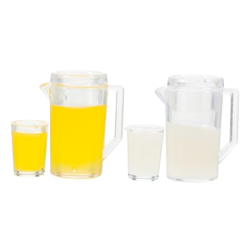 INOOMP 2 Sätze Mini -Milch Orangensaft Set Dekorationen Mini-tassen Künstlich Drinnen Krug Puppenhaus Miniaturen Wasserkocher Szenenstütze Miniatur-saftmodelle Mini-saft Plastik INOOMP 2 Sätze Mini -Milch Orangensaft Set Dekorationen Mini-tassen Künstlich Drinnen Krug Puppenhaus Miniaturen Wasserkocher Szenenstütze Miniatur-saftmodelle Mini-saft Plastik von INOOMP