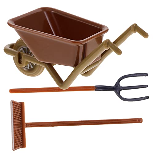 INOOMP 2 Sätze Mini-kinderwagenmodell Zubehör Für Landwirtschaftliche Geräte Mini-Farm-zubehör Farmzubehör Miniatur-zubehör Miniatursachen Miniaturwerkzeuge Plastik von INOOMP