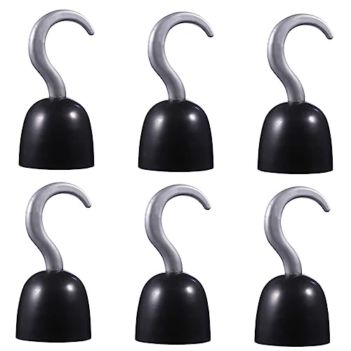 INOOMP 2sätze Piratenhaken Kostümzubehör Set Mit Handschuhen Plastik-Haken Für Halloween Partys Und Cosplay Deko von INOOMP