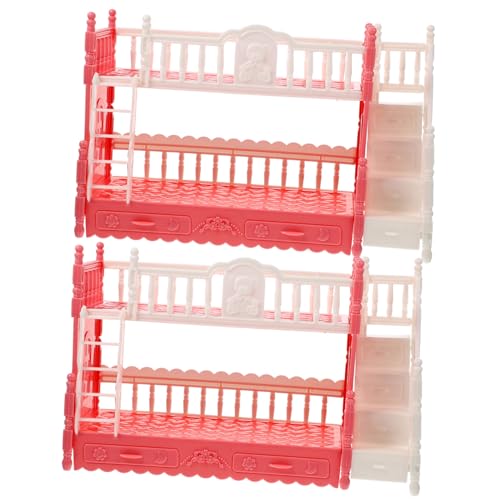INOOMP 2 Sätze Puppenbettspielzeug Dekoratives Mini-hausbett Puppenhausbauzubehör Puppenhaus-dekore Minibetten Miniatur-puppenstubenbett Mini- -etagenbett- Plastik Zufällige Farbe INOOMP 2 Sätze Puppenbettspielzeug Dekoratives Mini-hausbett Puppenhausbauzubehör Puppenhaus-dekore Minibetten Miniatur-puppenstubenbett Mini- -etagenbett- Plastik Zufällige Farbe von INOOMP