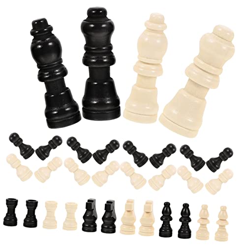 INOOMP 2 Sätze Satz Schachfiguren Dame Mini Schach Schachbrett zubehör Schachbrettzubehör Schachspielzubehör Internationales Standardschach Holz INOOMP 2 Sätze Satz Schachfiguren Dame Mini Schach Schachbrett zubehör Schachbrettzubehör Schachspielzubehör Internationales Standardschach Holz von INOOMP