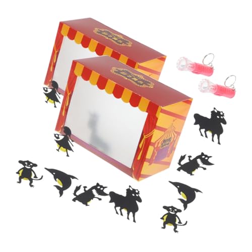 INOOMP 2 Satz Schattenspielzeug Puppentheater für Schattenfiguren für Papier INOOMP 2 Satz Schattenspielzeug Puppentheater für Schattenfiguren für Papier von INOOMP