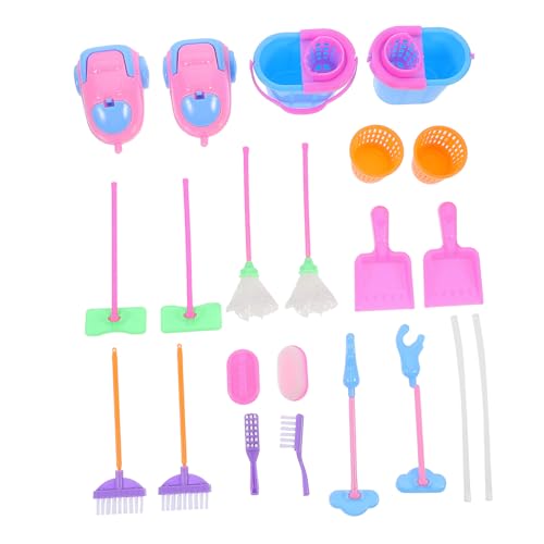 INOOMP 2 Sets 18 Teiliges Puppen Mini Kehrgerät Für Reinigungsspiel Haushaltsreinigungsspielzeug Mini Besen Hausreinigungsspielzeug Spielhaus Bunter Kunststoff Zufällige Farbe INOOMP 2 Sets 18 Teiliges Puppen Mini Kehrgerät Für Reinigungsspiel Haushaltsreinigungsspielzeug Mini Besen Hausreinigungsspielzeug Spielhaus Bunter Kunststoff Zufällige Farbe von INOOMP