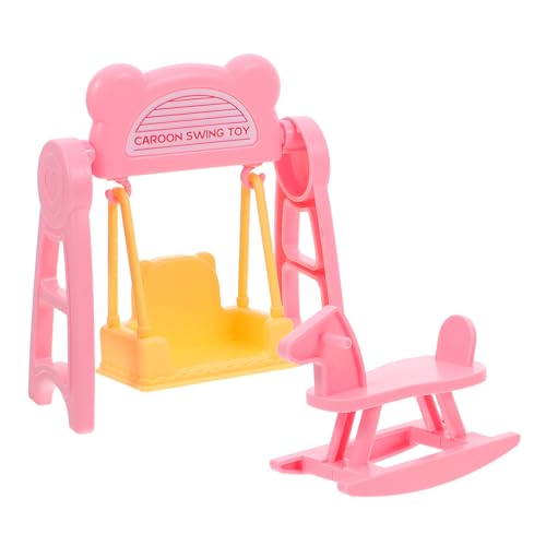 INOOMP 2 Sets Puppenhaus Miniaturmöbel Spielhauszubehör Puppenhausschaukel Und Schaukelpferdschaukel Modellierfigur Für Bastelprojekte INOOMP 2 Sets Puppenhaus Miniaturmöbel Spielhauszubehör Puppenhausschaukel Und Schaukelpferdschaukel Modellierfigur Für Bastelprojekte von INOOMP