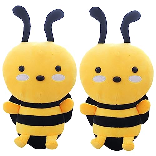 INOOMP 2 Stück Bienenkissenspielzeug Biene Plüsch Weiches Ausgestopfte Biene Kuscheltier Biene Gefülltes Bienenspielzeug Biene Stofftier Pp Baumwolle Yellow INOOMP 2 Stück Bienenkissenspielzeug Biene Plüsch Weiches Ausgestopfte Biene Kuscheltier Biene Gefülltes Bienenspielzeug Biene Stofftier Pp Baumwolle Yellow von INOOMP