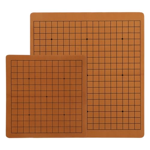 INOOMP 2 Stück Doppelseitiges Go-Board Schach Planke Faltbar Spielbrett Gehen Faltbrett Kinderspiel Leder Zufällige Farbe INOOMP 2 Stück Doppelseitiges Go-Board Schach Planke Faltbar Spielbrett Gehen Faltbrett Kinderspiel Leder Zufällige Farbe von INOOMP