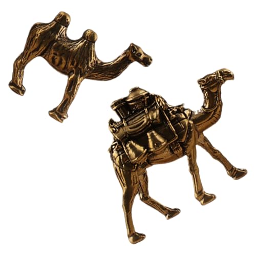 INOOMP 2 Stück Eid -fitr-Dekoration Dekorative Figuren Kamelstatue Aus Dem Nahen Osten Miniatur-kamelmodelle Kleine Tierfiguren Handwerksverzierung Messing Golden INOOMP 2 Stück Eid -fitr-Dekoration Dekorative Figuren Kamelstatue Aus Dem Nahen Osten Miniatur-kamelmodelle Kleine Tierfiguren Handwerksverzierung Messing Golden von INOOMP