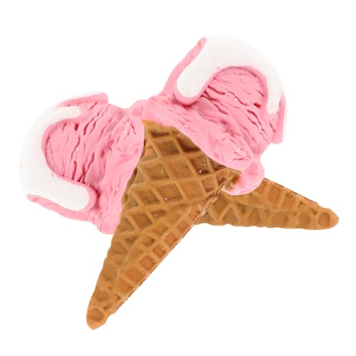 INOOMP 2 Stück Eismodell Deko Künstlicher Kuchen Eiscrememodell Probieren Künstliche Nahrungsmittel Zur Ausstellung Modell Für Eiscreme-Lebensmittel Gefälschte Kuchen Harz von INOOMP