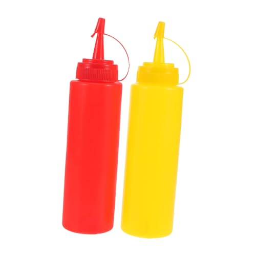 INOOMP 2 Stück Gewürzflasche Gefälschte Dressingflasche Salatspender Für Streiche Gelber Ketchup Lustiger Trick Für Jungen Gewürze Quetschflaschen Kleine Sachen Mini Gewürze von INOOMP