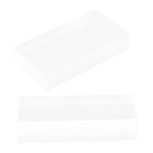 INOOMP 2 Stück Glasbaustein Prisma Klassenzimmer Naturwissenschaftliches Lehrmittel Prismenoptik Werkzeuge Für Physikexperimente Physikversuche CMY Würfel Transparent von INOOMP