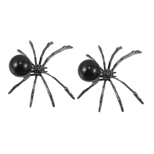 INOOMP 2 Stück Halloween Deko Kristallspinnen mit Obsidian Kugel Legierung Spinnenfigur Mystische Halloween Deko für Zuhause Party Garten Detailgetreue Insekten-skulpturen INOOMP 2 Stück Halloween Deko Kristallspinnen mit Obsidian Kugel Legierung Spinnenfigur Mystische Halloween Deko für Zuhause Party Garten Detailgetreue Insekten-skulpturen von INOOMP