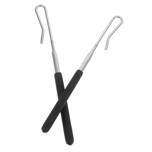 INOOMP 2 Stück Handpuppen-Joystick Armstangen für Puppen Puppenstab aus Metall Marionettensteuerstangen Puppenwerkzeuge Handpuppenzubehör Puppengriffe Rostfreier Stahl von INOOMP