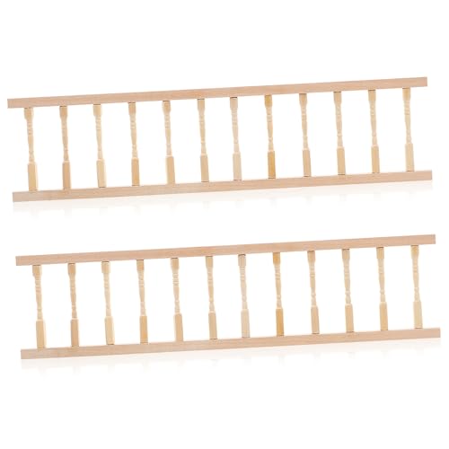 INOOMP 2 Stück Hölzerne Handläufe puppenhaus kidcraft puppenhaus Puppenhaus puppenhauszubehör Puppenhaus Handlauf Puppenhaus-Dekore puppenhaus Miniatur dekore Holz Brown INOOMP 2 Stück Hölzerne Handläufe puppenhaus kidcraft puppenhaus Puppenhaus puppenhauszubehör Puppenhaus Handlauf Puppenhaus-Dekore puppenhaus Miniatur dekore Holz Brown von INOOMP
