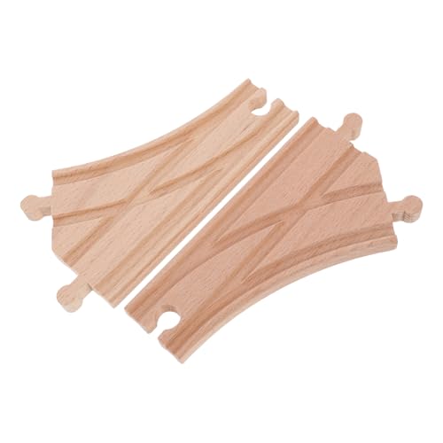 INOOMP 2 Stück Hölzerne Zugspurzubehör Gabelstrecken Bildungsspielzeug Zubehör Für Den Zugtisch Ersatz -zugspuren Zugdracks Zugspurausdehnung Schienen Khaki Holz INOOMP 2 Stück Hölzerne Zugspurzubehör Gabelstrecken Bildungsspielzeug Zubehör Für Den Zugtisch Ersatz -zugspuren Zugdracks Zugspurausdehnung Schienen Khaki Holz von INOOMP