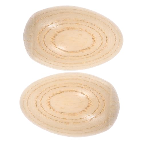 INOOMP 2 Stück Holz Ei Maracas Musik Percussion für Kreatives Musikinstrument für Spaß und Bildung für Partys und Bastelaktivitäten von INOOMP