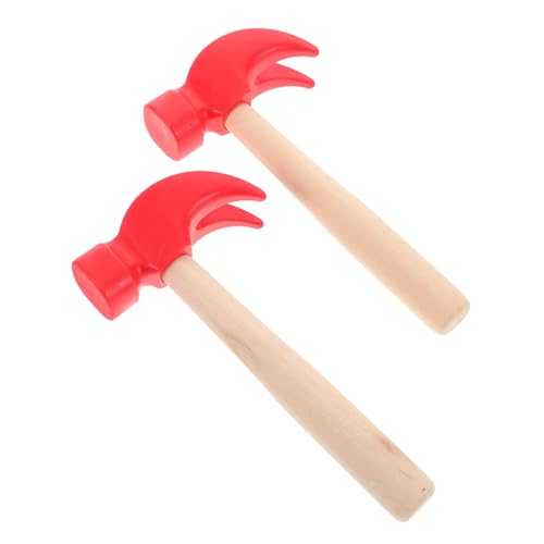 INOOMP 2 Stück Holzhammer für Simulationshammer für Kreatives Werkzeug für Jungen und Langlebige Holzspielzeug für Geburtstagsgeschenke und Handwerkliche Fähigkeiten INOOMP 2 Stück Holzhammer für Simulationshammer für Kreatives Werkzeug für Jungen und Langlebige Holzspielzeug für Geburtstagsgeschenke und Handwerkliche Fähigkeiten von INOOMP