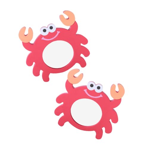 INOOMP 2 Stück Kinderbadspiegel Krabbenspiegel-badespielzeug Cartoonspiegelspielzeug Badespielzeug Für Kleinkinder Badewannenspielzeug Für Kleinkinder Eva Rosa INOOMP 2 Stück Kinderbadspiegel Krabbenspiegel-badespielzeug Cartoonspiegelspielzeug Badespielzeug Für Kleinkinder Badewannenspielzeug Für Kleinkinder Eva Rosa von INOOMP