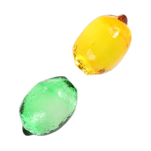 INOOMP 2 Stück Kristall -Zitronen -Ornamente Zitronen-Hängeornamente Zitronen-Mittelstück künstliche Früchte Zitrone Artfificial Lemon Zitronen-Küchendekor Obststatue Glas INOOMP 2 Stück Kristall -Zitronen -Ornamente Zitronen-Hängeornamente Zitronen-Mittelstück künstliche Früchte Zitrone Artfificial Lemon Zitronen-Küchendekor Obststatue Glas von INOOMP