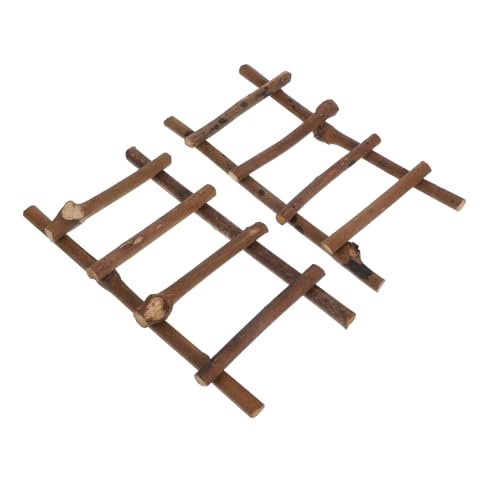 INOOMP 2 Stück Mikro-Landschaftsleiter Puppenhausleiter Mini-Gartenleiter Miniaturleiter für Feengarten Mini-Trittleiter Mini-Hausleiter Miniatur-Trittleiter Rattan Coffee INOOMP 2 Stück Mikro-Landschaftsleiter Puppenhausleiter Mini-Gartenleiter Miniaturleiter für Feengarten Mini-Trittleiter Mini-Hausleiter Miniatur-Trittleiter Rattan Coffee von INOOMP