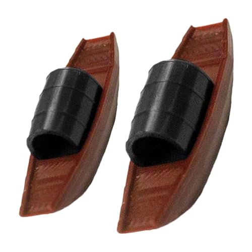 INOOMP 2 Stück Mikro-landschaftsschiffmodell Miniaturbootdekorationen Miniatur-bootsmodell Winziges Boot Segelboot Miniatur Spielzeugboot Mini-strandboot Kleines Boot Hellbraun Plastik von INOOMP