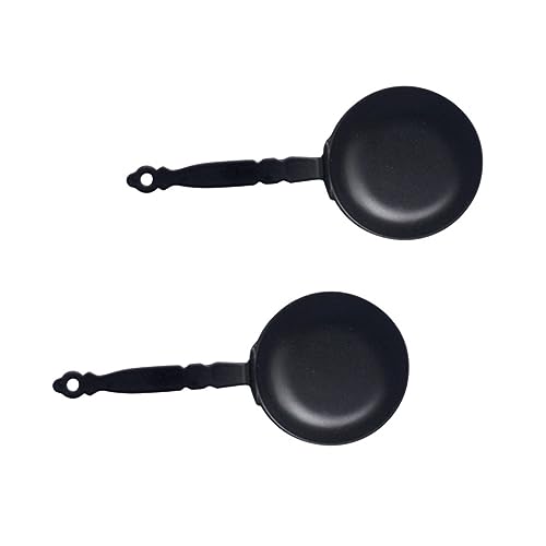 INOOMP 2 Stück Mini Frying Pan Model Miniatur-Backformen Mini-Pfannen Miniaturpfannen Mini- Minipfanne für Puppenhaus Miniaturkochgeschirr Miniatur-Kochpfanne Legierung Schwarz INOOMP 2 Stück Mini Frying Pan Model Miniatur-Backformen Mini-Pfannen Miniaturpfannen Mini- Minipfanne für Puppenhaus Miniaturkochgeschirr Miniatur-Kochpfanne Legierung Schwarz von INOOMP