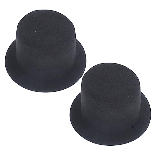 INOOMP 2 Stück Mini Top Hut Puppenhut Trolle Miniatur Hüte für Partyhut Kappen bastelsets für Party für kleine Hüte für Puppen Zylinder Handwerk Stoff Black INOOMP 2 Stück Mini Top Hut Puppenhut Trolle Miniatur Hüte für Partyhut Kappen bastelsets für Party für kleine Hüte für Puppen Zylinder Handwerk Stoff Black von INOOMP
