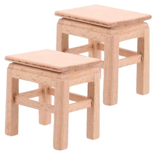 INOOMP 2 Stück Mini-bankmodell Dollhouse Chair Puppenbank Mini-holzstuhl Mini-hocker Aus Holz Mini-puppenhauszubehör Miniaturhauszubehör Puppenstuhl Winziges Bankdekor Hölzern Khaki INOOMP 2 Stück Mini-bankmodell Dollhouse Chair Puppenbank Mini-holzstuhl Mini-hocker Aus Holz Mini-puppenhauszubehör Miniaturhauszubehör Puppenstuhl Winziges Bankdekor Hölzern Khaki von INOOMP