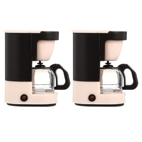 INOOMP 2 Stück Miniatur Kaffeemaschinen Im Maßstab 112 Für Puppenhäuser Mini Küchengeräte Modell Realistische Mini Kaffeemaschine Für Puppenhaus von INOOMP