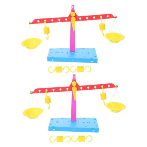 INOOMP 2 Stück Nutzen Sie Das Gleichgewichtsspielzeug Balkenwaage Gleichgewichtsmodell Balance Scale Toy Ausbalancieren Mathe- Kinderspielzeug Plastik von INOOMP