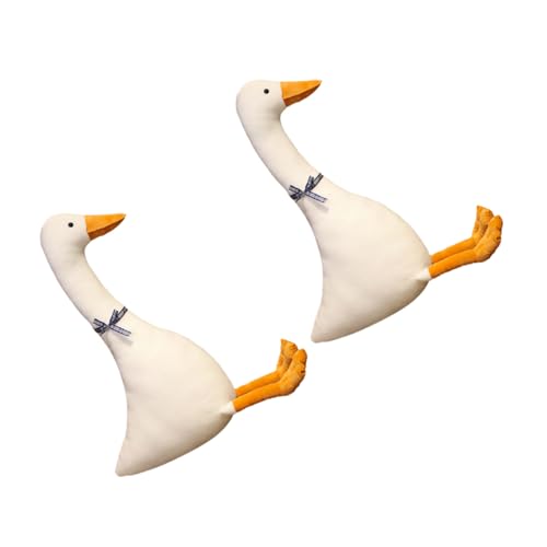 INOOMP 2 Stück Puppe Plüschtier Gans Plüschtiere groß gefüllte Gans Spielzeuggans stopfen Zeug Tier Gans stickig Gans Kuscheltier Süßes Stofftier Samt von INOOMP