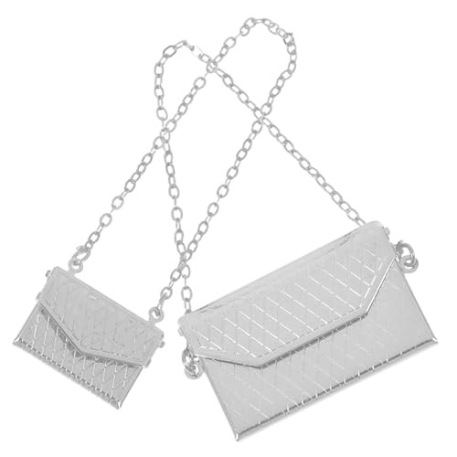 INOOMP 2 Stück Puppenhausdekoration Geldbeutel klein Mini-Einkaufstasche Mikroszenenverzierungen Mini House Decor Miniatur-Puppentaschenmodelle Legierung Silver INOOMP 2 Stück Puppenhausdekoration Geldbeutel klein Mini-Einkaufstasche Mikroszenenverzierungen Mini House Decor Miniatur-Puppentaschenmodelle Legierung Silver von INOOMP