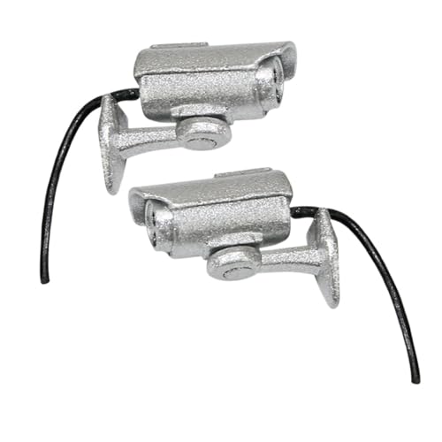 INOOMP 2 Stück Puppenhauskamera Miniatur-Puppenhaus- Puppenkamera Miniaturkameras Spielzeugkamera-Requisite Miniaturkamera für Puppen Legierung Silver von INOOMP