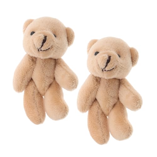 INOOMP 2 Stück Puppenhauspuppe Bärenschlüsselhalter Schlüsselanhänger Bär Stopfte Bärenpuppe Plüschgefüllte Tiere Hochzeitsdekoration, Partygeschenk Geburtstagsfeier Beige Kurzer Plüsch INOOMP 2 Stück Puppenhauspuppe Bärenschlüsselhalter Schlüsselanhänger Bär Stopfte Bärenpuppe Plüschgefüllte Tiere Hochzeitsdekoration, Partygeschenk Geburtstagsfeier Beige Kurzer Plüsch von INOOMP