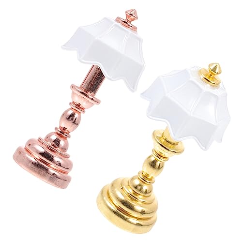 INOOMP 2 Stück Puppenstuben-Tischlampe Miniaturlampen Nachttischlampen berühren Mini-Hausschmuck Fee Puppenhauszubehör Bett Mini-Light-Modell Mini-Schreibtischlampe Mini-Möbelmodell Eisen INOOMP 2 Stück Puppenstuben-Tischlampe Miniaturlampen Nachttischlampen berühren Mini-Hausschmuck Fee Puppenhauszubehör Bett Mini-Light-Modell Mini-Schreibtischlampe Mini-Möbelmodell Eisen von INOOMP