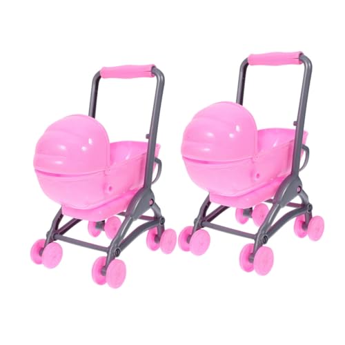INOOMP 2 Stück Puppenwagenspielzeug Vorgeben Babypuppe Babyspielzeug Puppenwagen Für 5-jährige Mädchen Kleiner Puppenwagen Simulationspuppenwagen Möbel Für Puppenwagen Rosa Abs INOOMP 2 Stück Puppenwagenspielzeug Vorgeben Babypuppe Babyspielzeug Puppenwagen Für 5-jährige Mädchen Kleiner Puppenwagen Simulationspuppenwagen Möbel Für Puppenwagen Rosa Abs von INOOMP