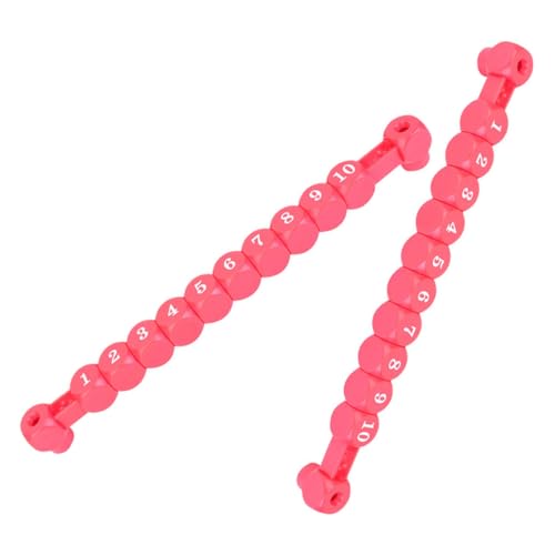 INOOMP 2 Stück Quadratischer Punktezähler Für Tischfußball Spielstände Spielstände Spielstände Punkteblock Punktezähler Kleine Punktemarkierungen Roter Kunststoff Pp von INOOMP