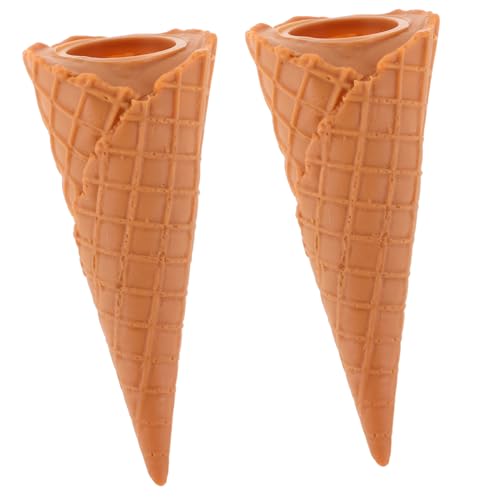 INOOMP 2 Stück Realistische Eistüte Requisiten Lebensechtes Simulationslebensmittelmodell Für Desserttischdekoration Party Display – Dessertladen Requisiten INOOMP 2 Stück Realistische Eistüte Requisiten Lebensechtes Simulationslebensmittelmodell Für Desserttischdekoration Party Display – Dessertladen Requisiten von INOOMP