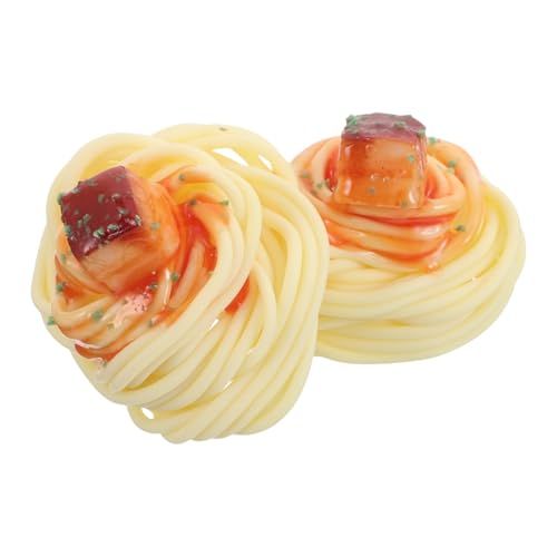INOOMP 2stücke Künstliche Spaghetti Mit Marbled Dekorative Lebensmittel Für Restaurant-displays Und Rollenspiele Langlebig Und Farbecht von INOOMP