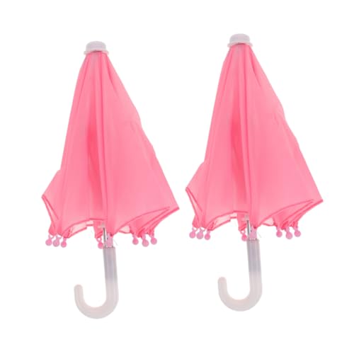 INOOMP 2 Stück Regenschirm -Requisiten Mini Mädchenfigur Microlandscape - Mini-Gartenfiguren Mini-Regenschirm- Miniatur -Küchenzubehör Rollenspielzubehör Stoff Rosa INOOMP 2 Stück Regenschirm -Requisiten Mini Mädchenfigur Microlandscape - Mini-Gartenfiguren Mini-Regenschirm- Miniatur -Küchenzubehör Rollenspielzubehör Stoff Rosa von INOOMP