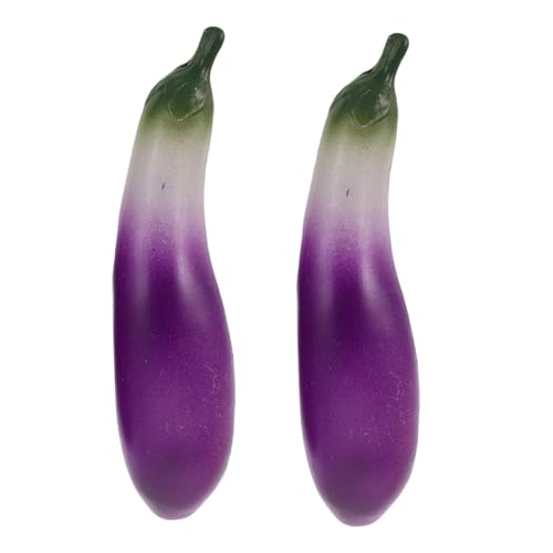 INOOMP 2 Stück Simuliertes Gemüsemodell Simulation Aubergine Simulation Gemüsedekor realistisches gefälschtes Gemüse gefälschte Gemüsestütze künstliche Auberginen Plastik INOOMP 2 Stück Simuliertes Gemüsemodell Simulation Aubergine Simulation Gemüsedekor realistisches gefälschtes Gemüse gefälschte Gemüsestütze künstliche Auberginen Plastik von INOOMP