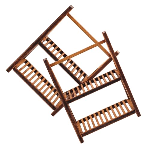 INOOMP 2 Stück Simuliertes Lagerregal Aus Holz Puppenhaus Möbelregal Regal Spielzeughaus Puppenhaus Miniatur Puppenhaus Miniaturen Miniatur Dinge Mini Brotregal Miniatur Regal von INOOMP