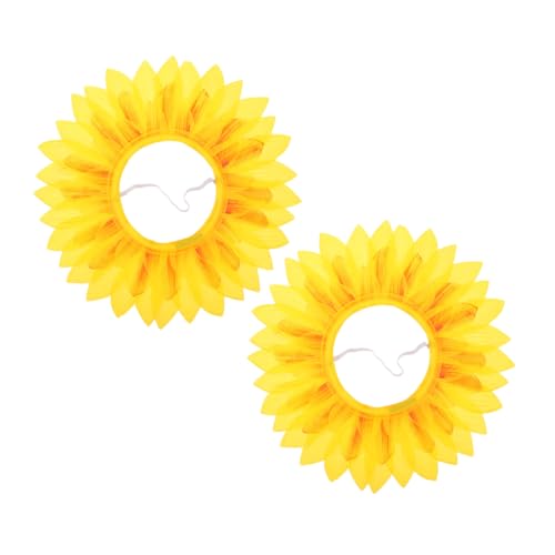 INOOMP 2 Stück Sonnenblumenkopfbedeckung Blumen- klein Blume Kopfbedeckung Blumenhut Foto kostüm Blumen Kostüm Kopfbedeckung Sonne Kopfbedeckung Seidentuch Yellow INOOMP 2 Stück Sonnenblumenkopfbedeckung Blumen- klein Blume Kopfbedeckung Blumenhut Foto kostüm Blumen Kostüm Kopfbedeckung Sonne Kopfbedeckung Seidentuch Yellow von INOOMP