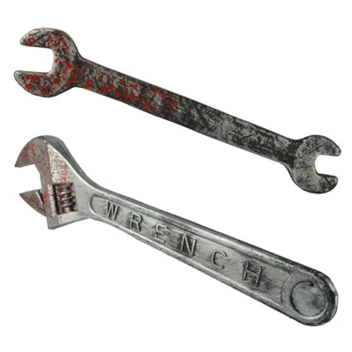 INOOMP 2 Stück Teiliges Halloween Fake Wrench Plastisches Spanner für Gruselfeste und Halloween Partys für Schaurige Atmosphären und Überraschungen von INOOMP
