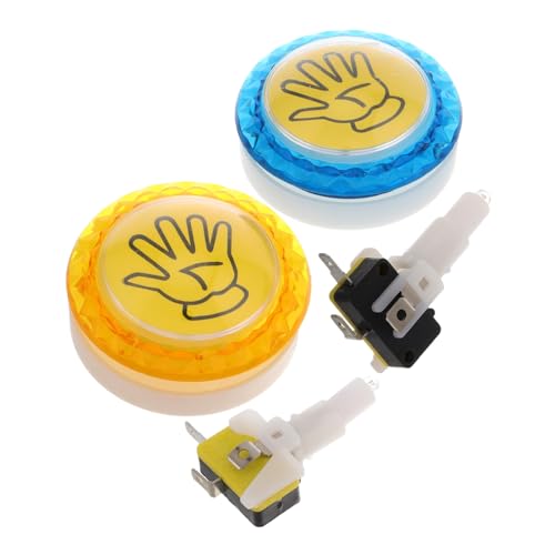INOOMP 2 Stück Zubehör für Spielkonsolen Summer für Spielshow Konvexe LED-Taste für Konsole Spiel-Summer für das Klassenzimmer Game Player Control Tanzparty-Taste Plastik INOOMP 2 Stück Zubehör für Spielkonsolen Summer für Spielshow Konvexe LED-Taste für Konsole Spiel-Summer für das Klassenzimmer Game Player Control Tanzparty-Taste Plastik von INOOMP